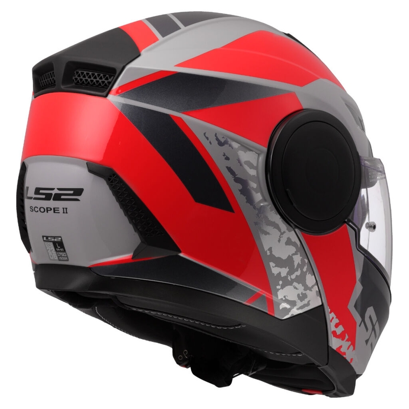 Motoristična čelada LS2 FF902 Scope II Oxyd sivo-rdeča