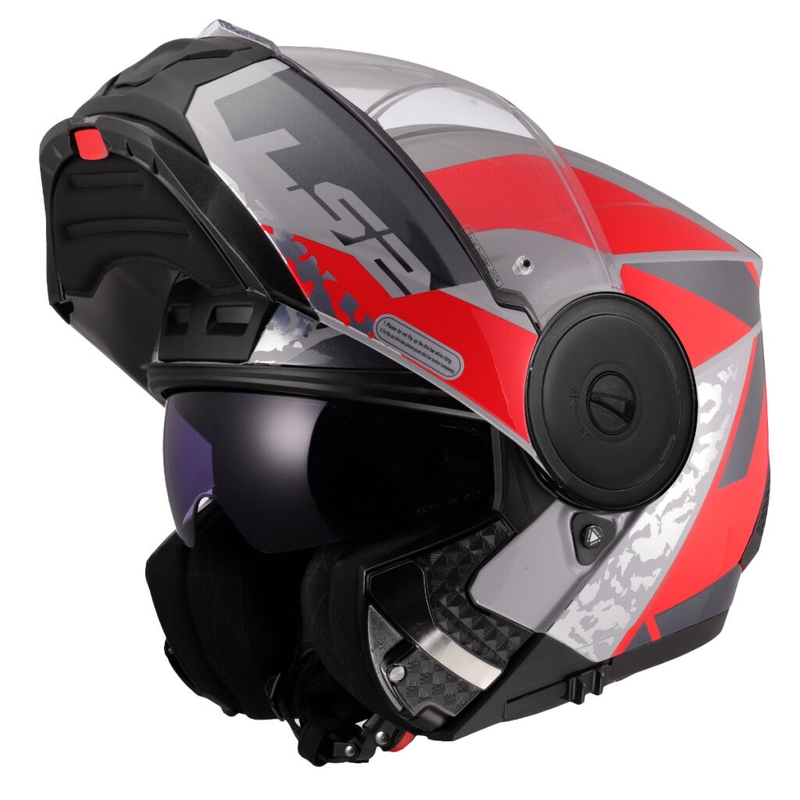 Motoristična čelada LS2 FF902 Scope II Oxyd sivo-rdeča