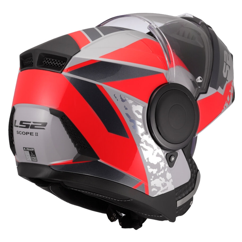 Motoristična čelada LS2 FF902 Scope II Oxyd sivo-rdeča