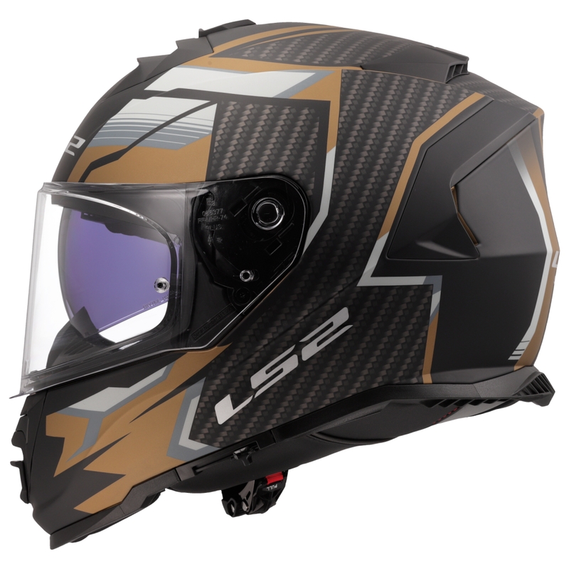 LS2 FF800 Storm II Tracker integralna motoristična čelada črno-zlata