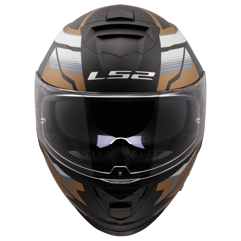 LS2 FF800 Storm II Tracker integralna motoristična čelada črno-zlata