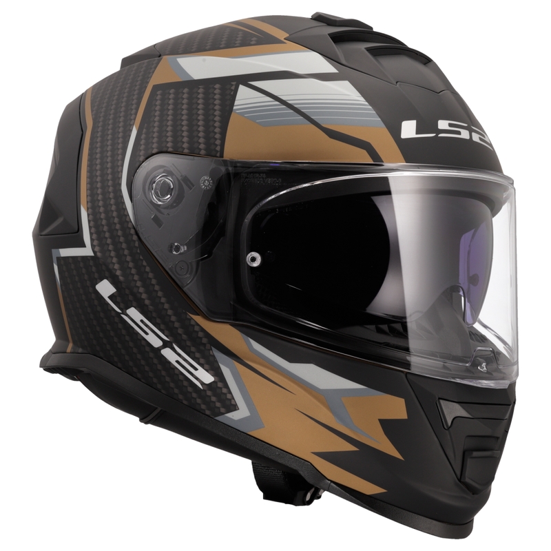 LS2 FF800 Storm II Tracker integralna motoristična čelada črno-zlata