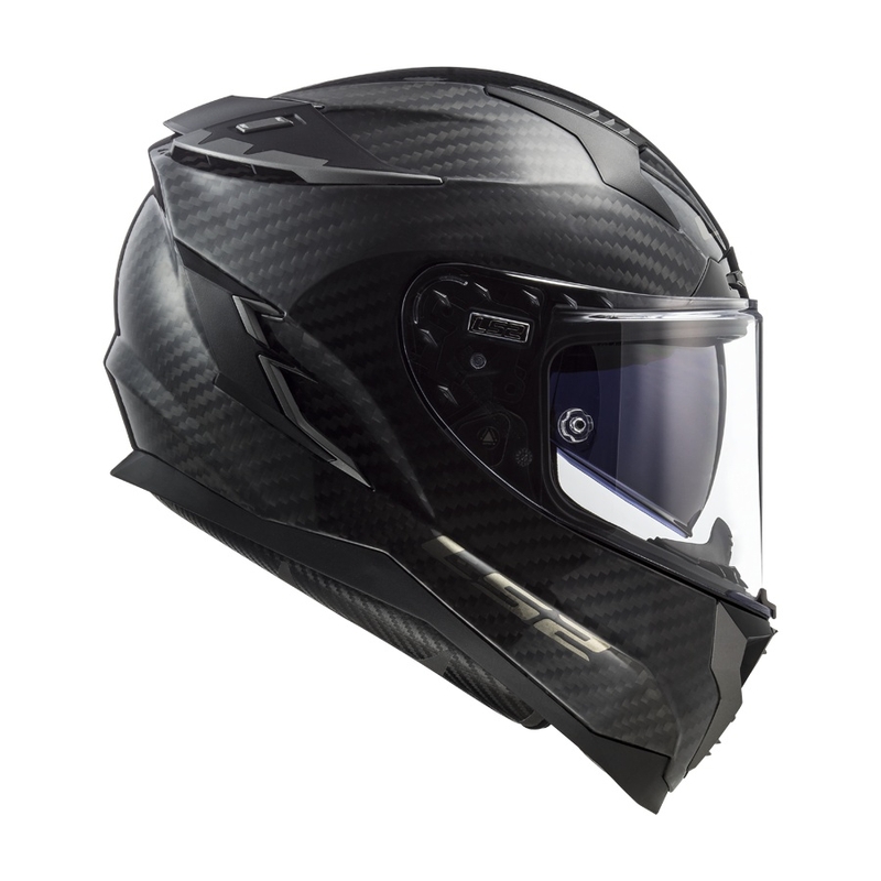 Integralna motoristična čelada LS2 FF327 Challenger C Solid Carbon razprodaja