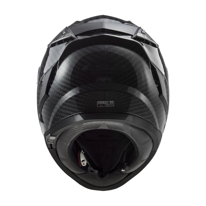 Integralna motoristična čelada LS2 FF327 Challenger C Solid Carbon razprodaja
