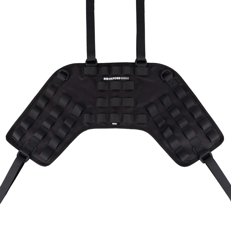 Sistem prtljažnika Oxford Nomad za sovoznikov sedež, črne barve
