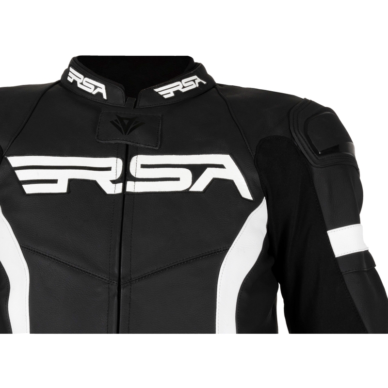 RSA Imola 2.1 črno-beli usnjeni motoristični kombinezon