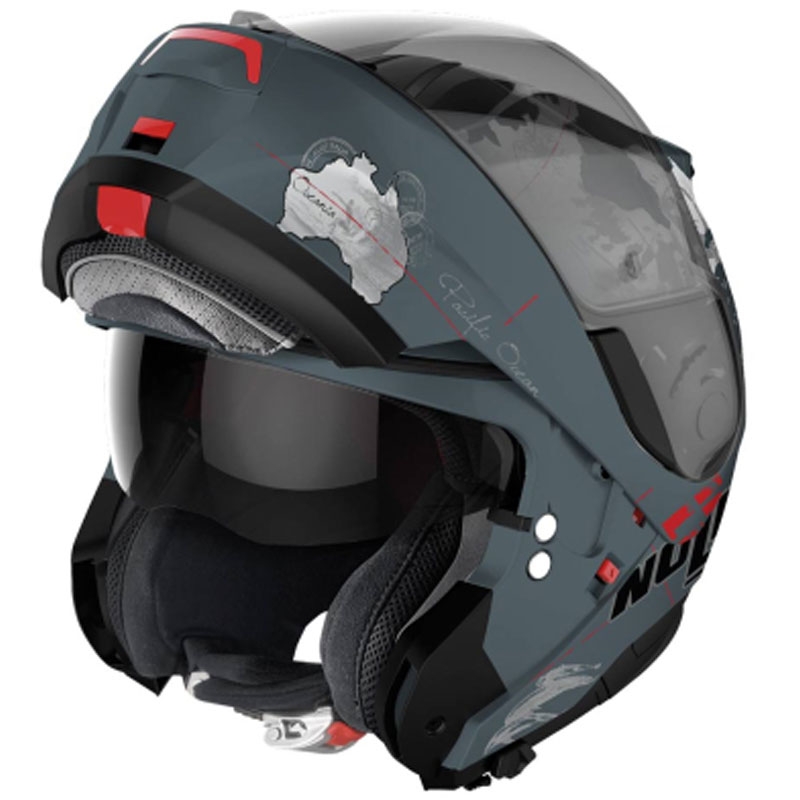 Preklopna motoristična čelada Nolan N100-6 Legend Checa N-COM 3