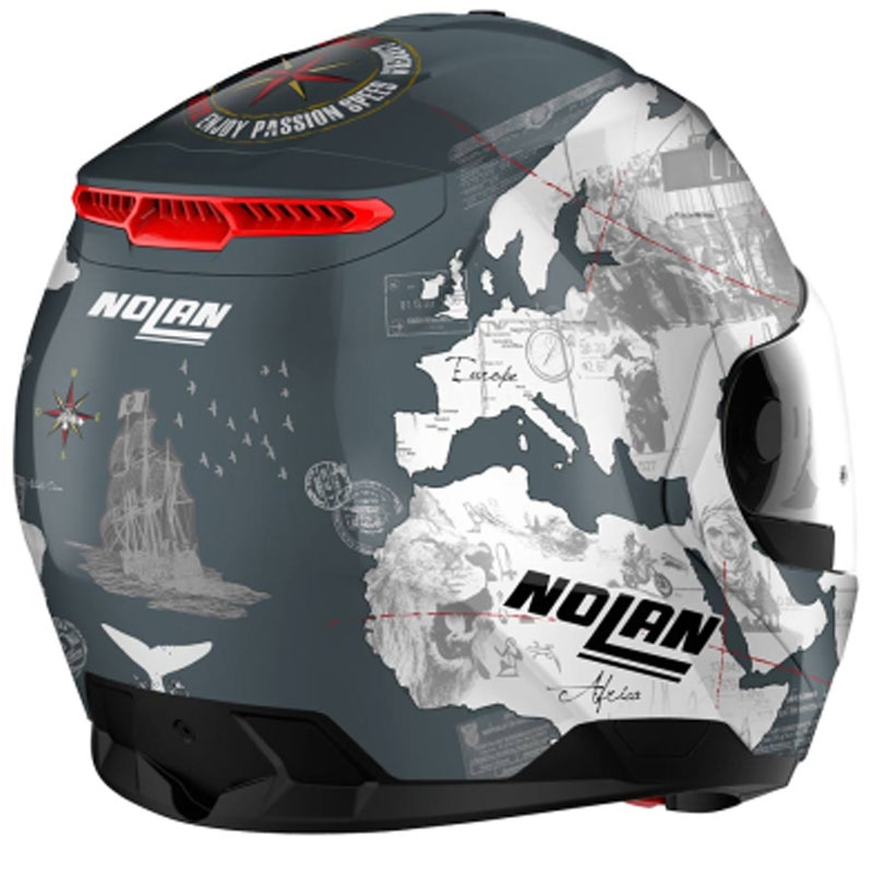 Preklopna motoristična čelada Nolan N100-6 Legend Checa N-COM 3