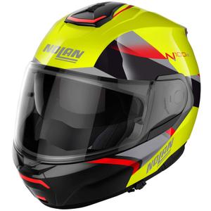 Preklopna motoristična čelada Nolan N100-6 Paloma N-COM 27 fluo rumena