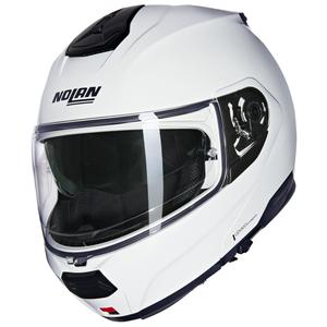 Motoristična čelada Nolan N100-6 Classico N-COM 305 zložljiva, bela