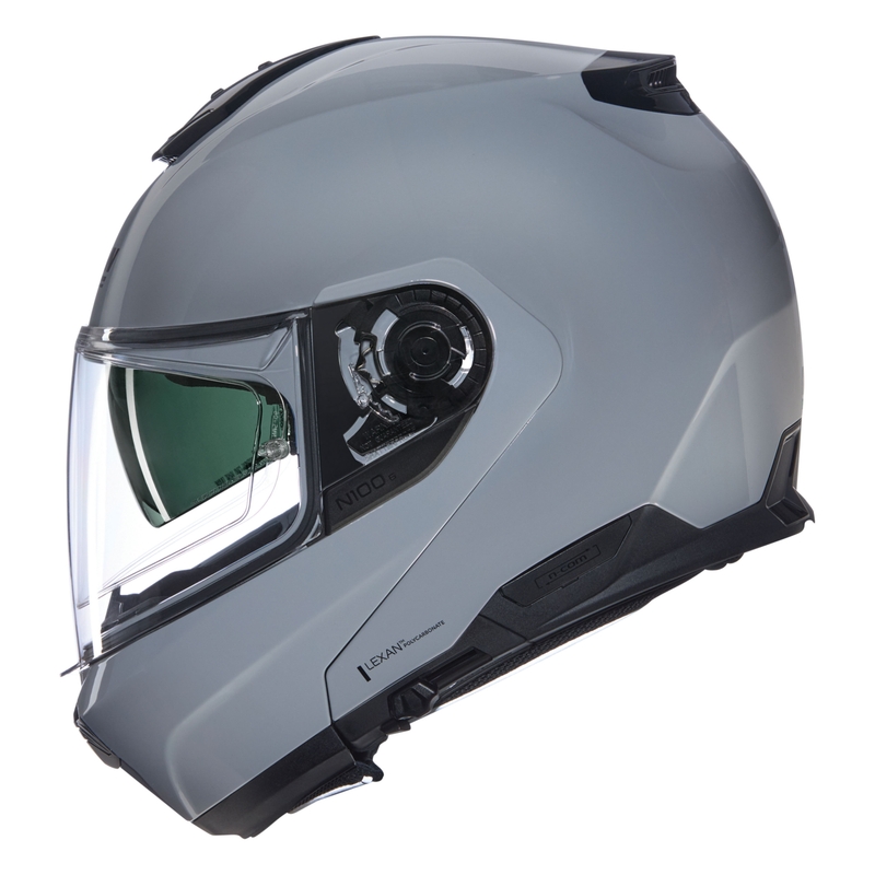 Motoristična čelada Nolan N120-1 Classico N-COM 303 zložljiva, siva