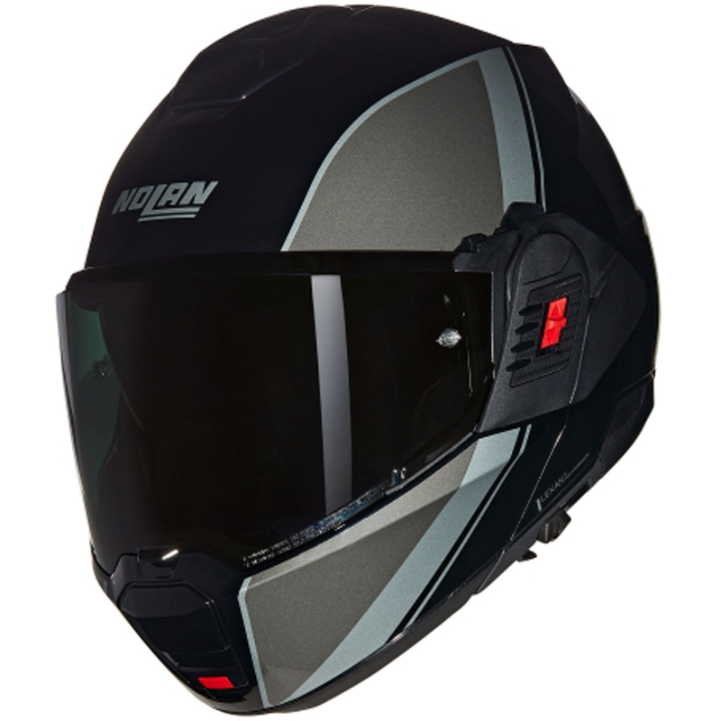 Motoristična čelada Nolan N120-1 Verniciatura Speciale N-COM 341 črno-siva