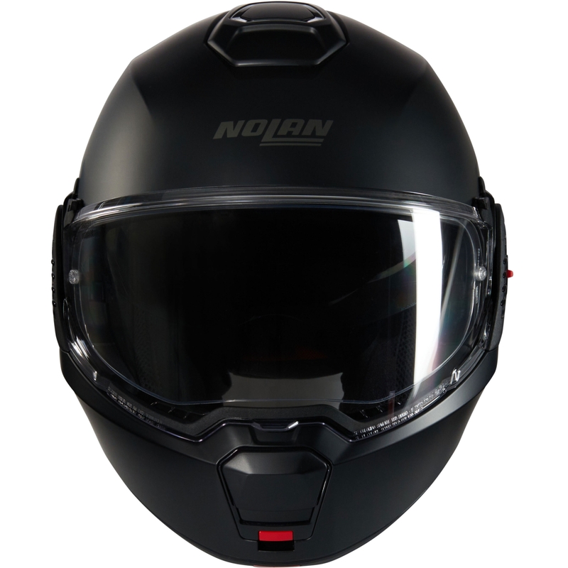Motoristična čelada Nolan N100-6 Classico N-COM 302 z zložljivo zadrgo, mat črna