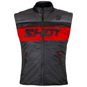 Moto jopič Shot Bodywarmer Lite črno-rdeč