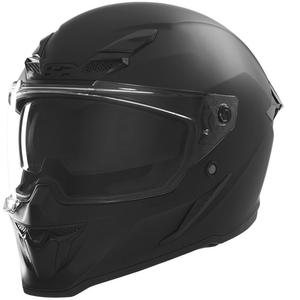 NOX Exlusiv Goliath motoristična čelada z integriranim obrazom, mat črna