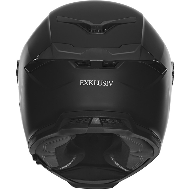 NOX Exlusiv Goliath motoristična čelada z integriranim obrazom, mat črna