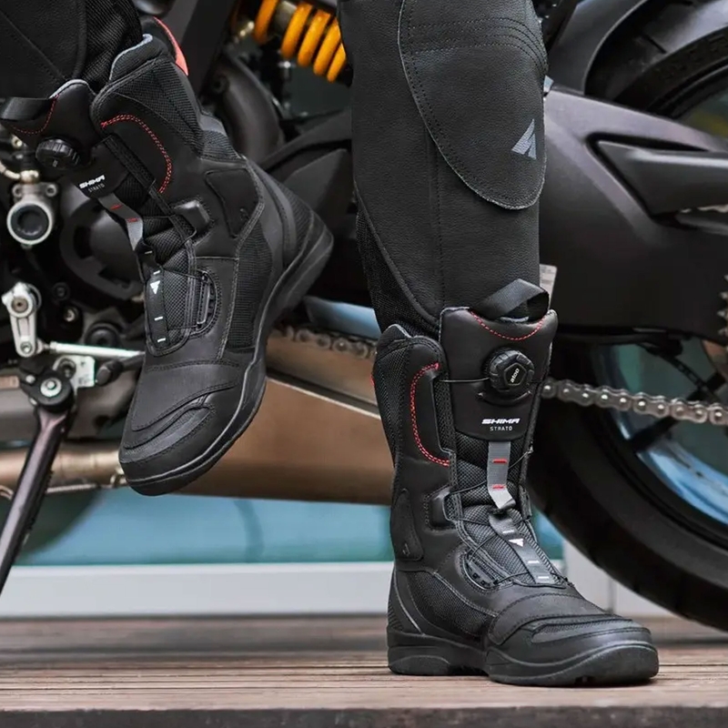 Shima Strato Črni motoristični škornji