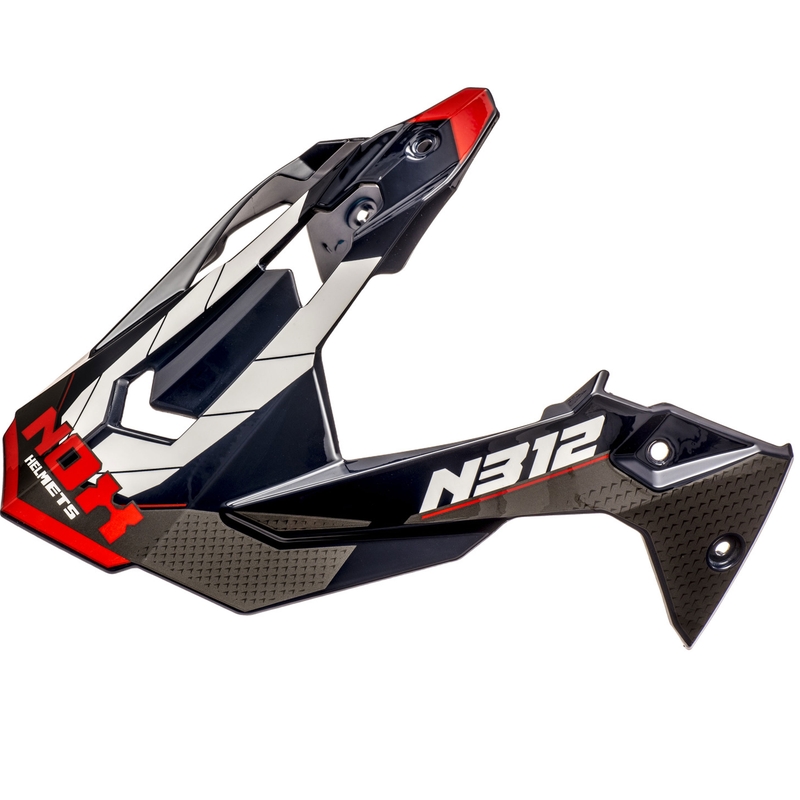 Vizir za motoristično čelado NOX N312 Vapor belo-modro-rdeč