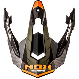 Vizir za motoristično čelado NOX N312 Vapor mat kaki-oranžna