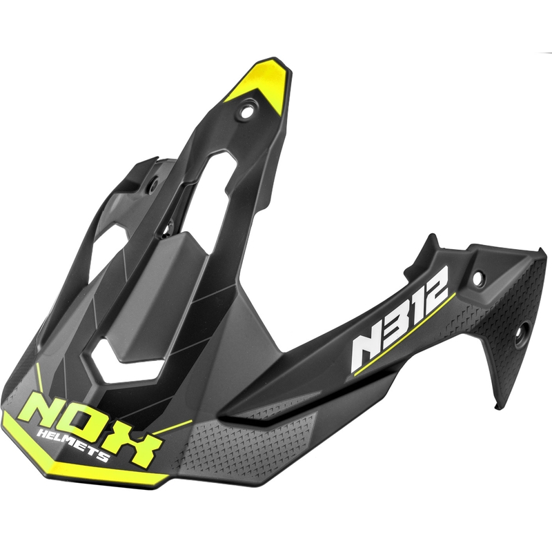 Vizir za motoristično čelado NOX N312 Vapor mat črno-rumen