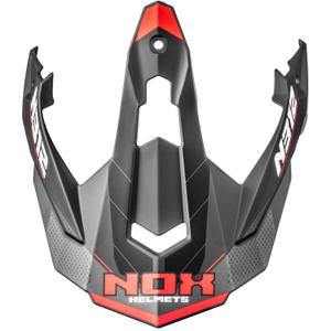 Vizir za motoristično čelado NOX N312 Vapor mat črno-rdeč