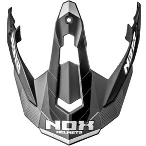 Vizir za motoristično čelado NOX N312 Vapor mat črno-siv