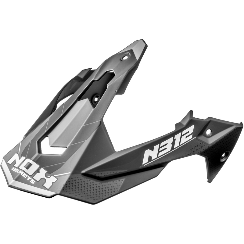 Vizir za motoristično čelado NOX N312 Vapor mat črno-siv