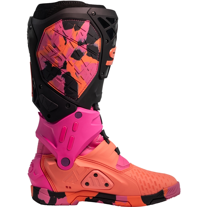 Moto škornji SiDi Crossair X Messy koralne barve