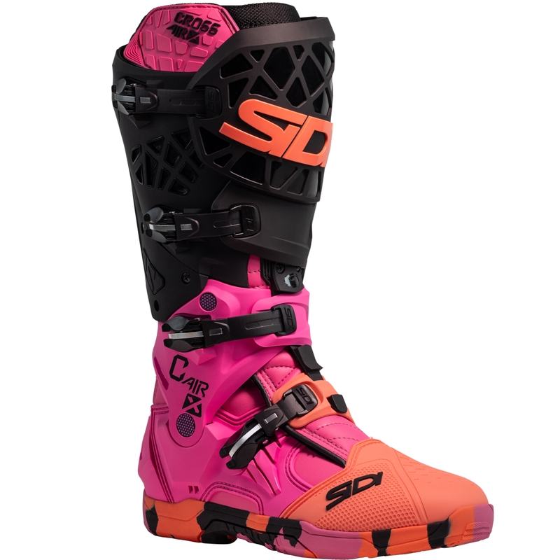 Moto škornji SiDi Crossair X Messy koralne barve