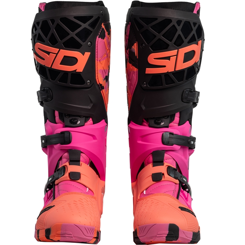 Moto škornji SiDi Crossair X Messy koralne barve