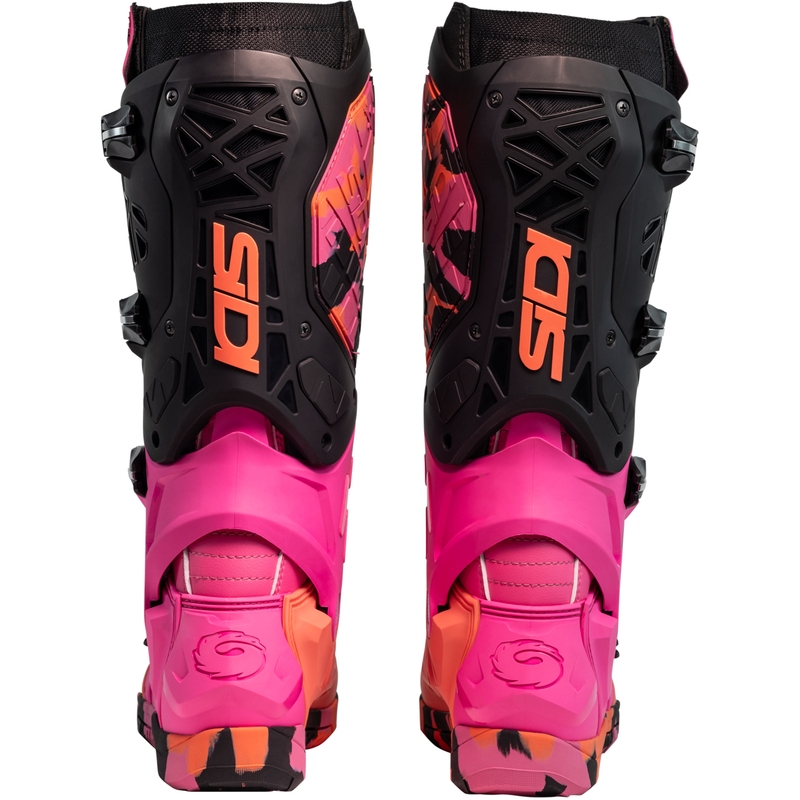 Moto škornji SiDi Crossair X Messy koralne barve