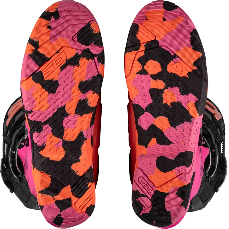 Moto škornji SiDi Crossair X Messy koralne barve