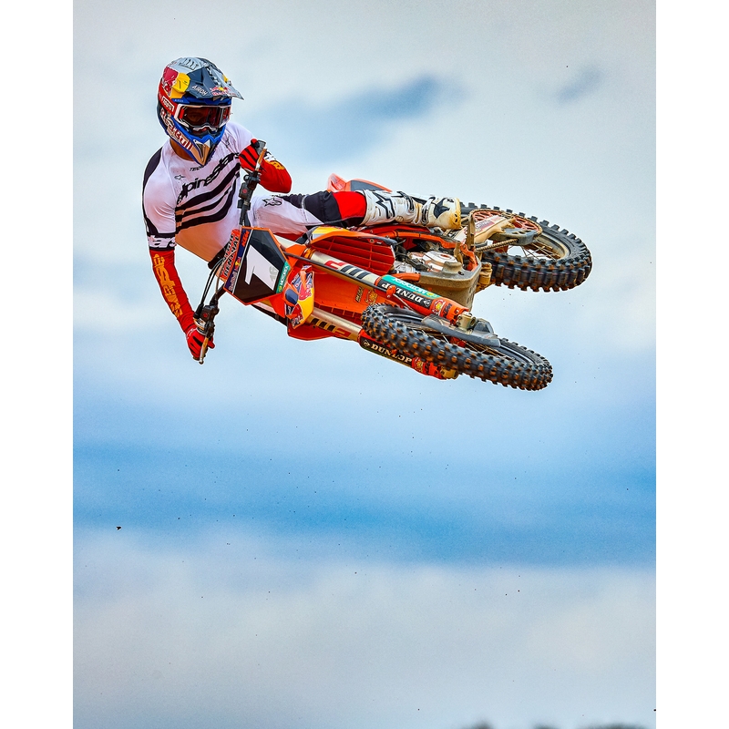 Motokros hlače Alpinestars Techstar omejena izdaja temno črno-belo-fluo rdeče-oranžne