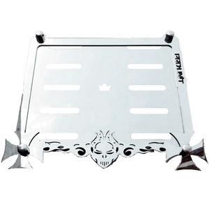 Ploščica iz nerjavečega jekla pod registrsko tablico Hells Bells