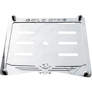 Ploščica iz nerjavečega jekla pod registrsko tablico Gold Wing