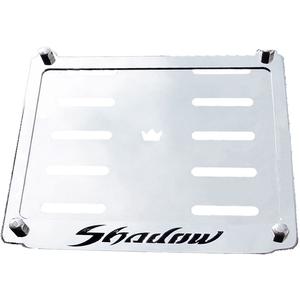 Ploščica iz nerjavečega jekla pod registrsko tablico Shadow