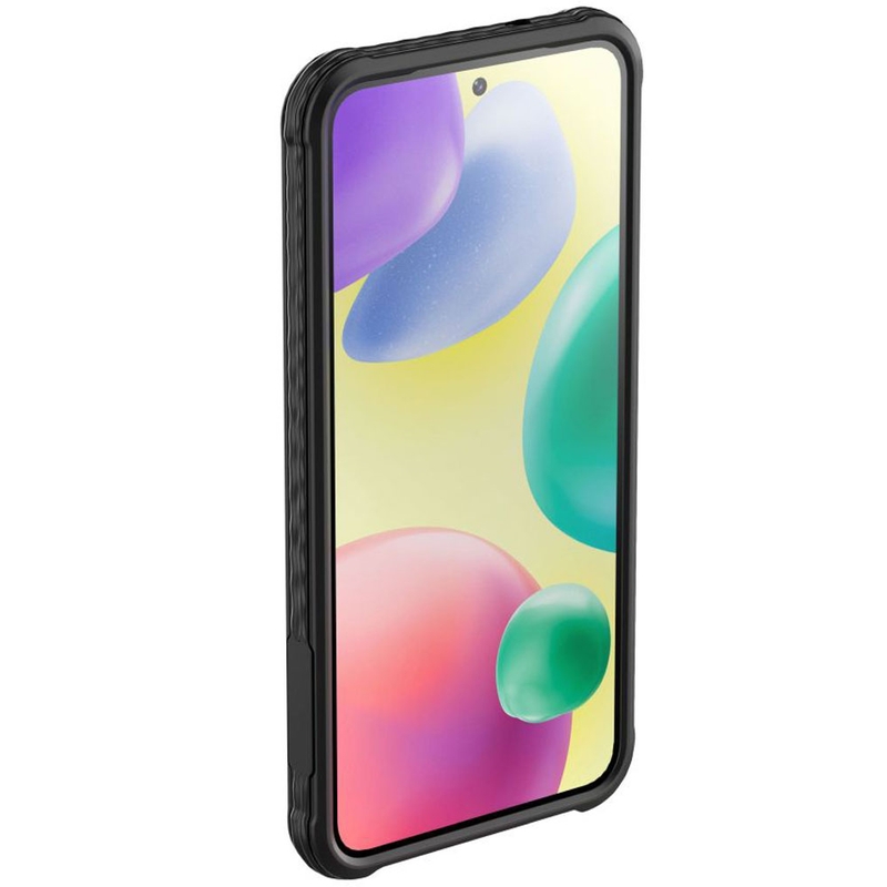 Zaščitni ovitek Interphone QUIKLOX Tetraforce za Samsung Galaxy S25 črne barve
