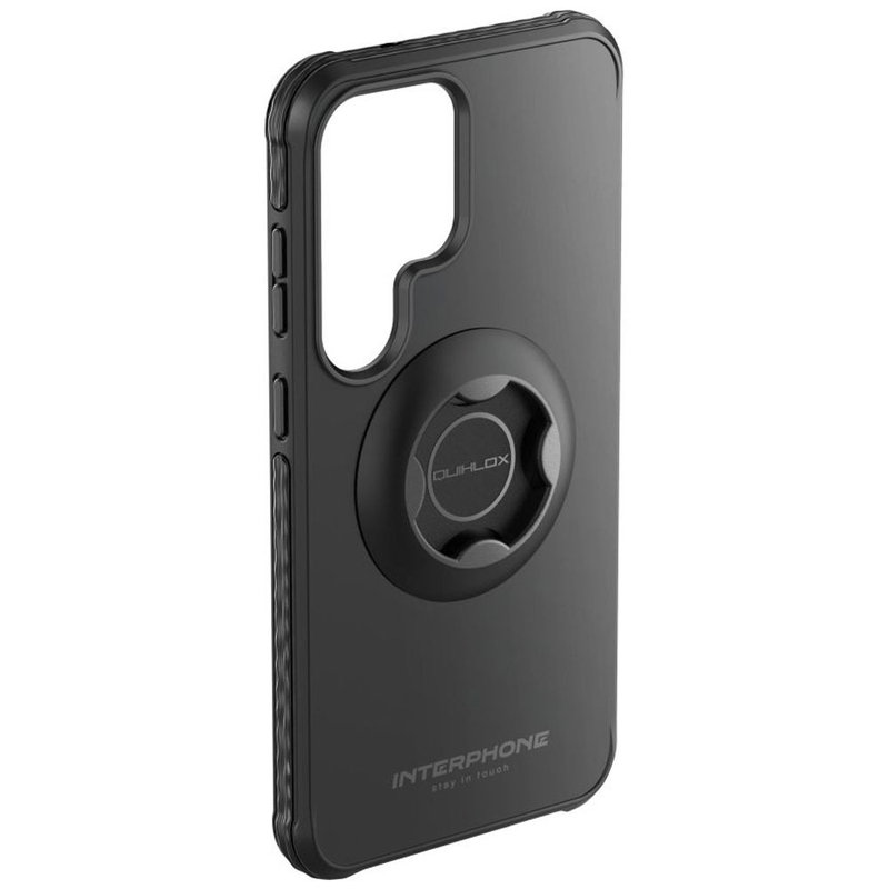 Zaščitni ovitek Interphone QUIKLOX Tetraforce za Samsung Galaxy S25 Ultra črne barve