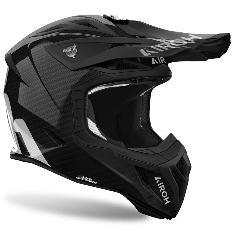 Čelada za motokros Airoh Aviator ACE 2 Carbon, črna, sijajna