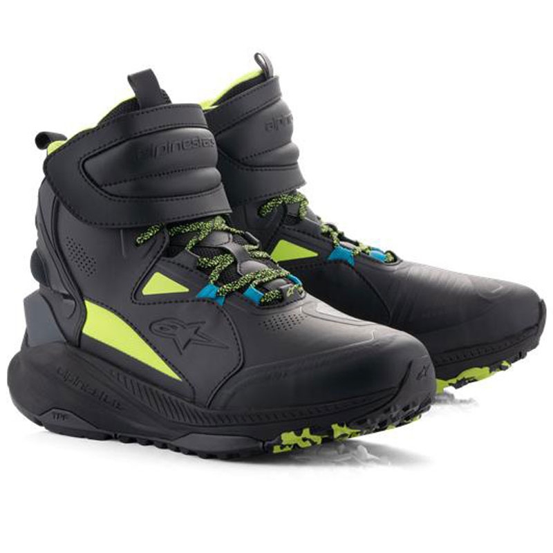 Moto škornji Alpinestars Speedstreet črno-limetino-modri