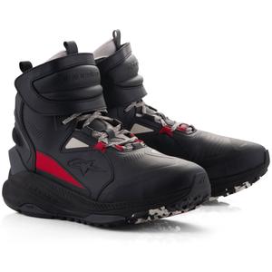 Moto škornji Alpinestars Speedstreet črno-bež-rdeči