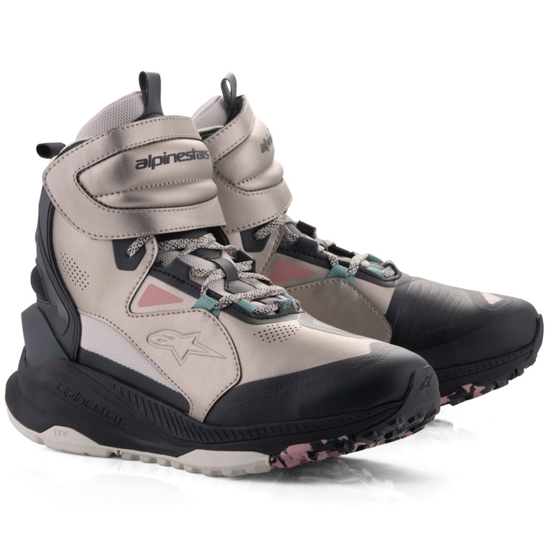 Moto škornji Alpinestars Speedstreet bež-koralno-črno-modro