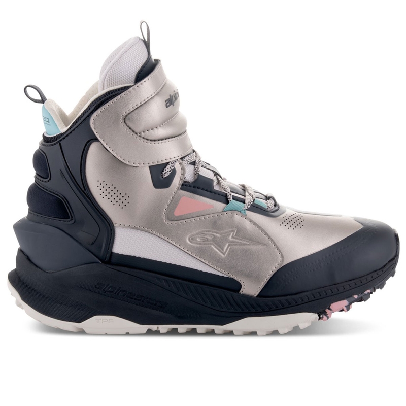 Moto škornji Alpinestars Speedstreet bež-koralno-črno-modro