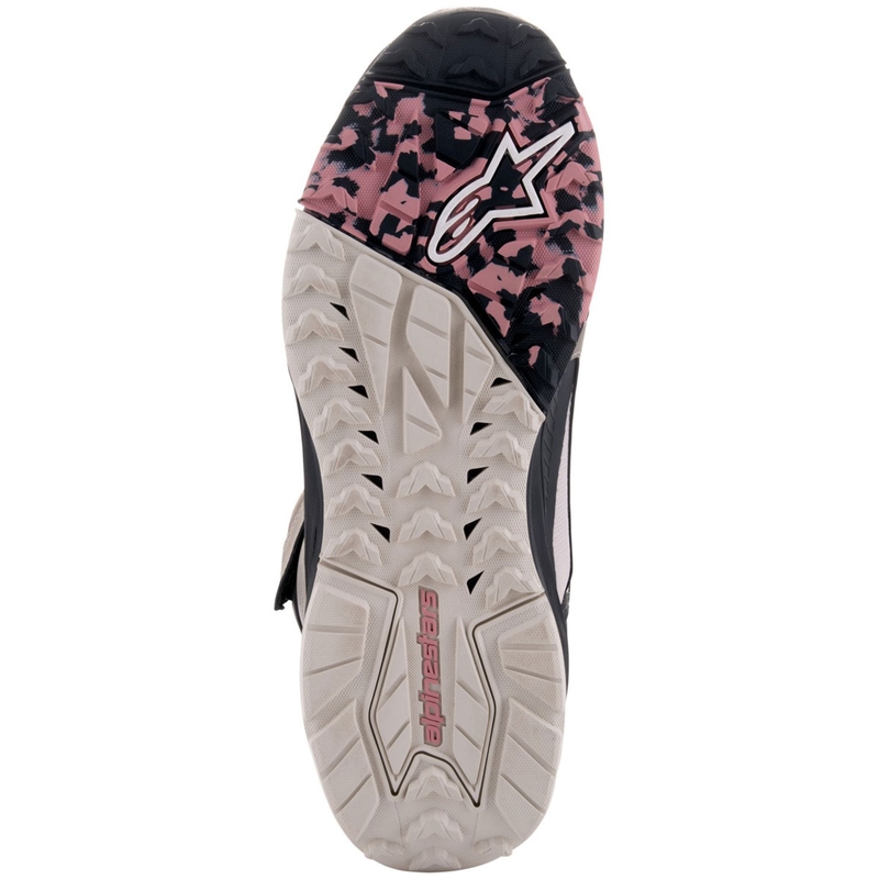 Moto škornji Alpinestars Speedstreet bež-koralno-črno-modro