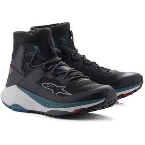 Moto škornji Alpinestars Speedforce XR črno-modro-zeleno-sivi