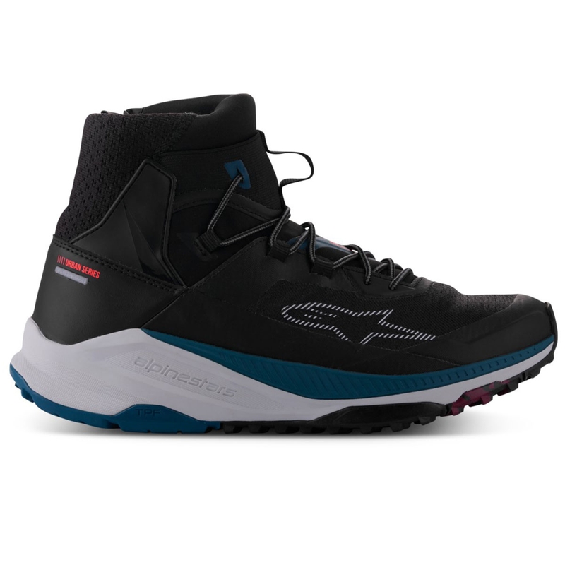 Moto škornji Alpinestars Speedforce XR črno-modro-zeleno-sivi