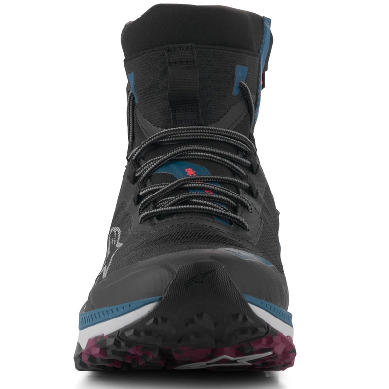 Moto škornji Alpinestars Speedforce XR črno-modro-zeleno-sivi