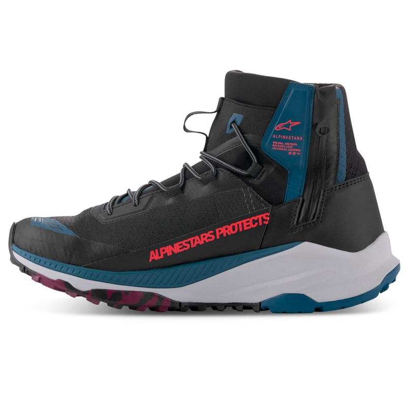 Moto škornji Alpinestars Speedforce XR črno-modro-zeleno-sivi