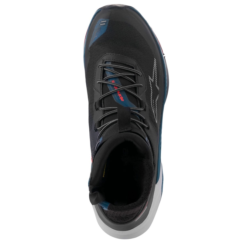 Moto škornji Alpinestars Speedforce XR črno-modro-zeleno-sivi