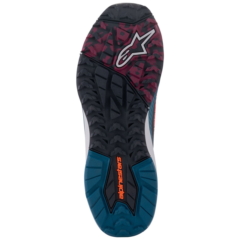 Moto škornji Alpinestars Speedforce XR črno-modro-zeleno-sivi